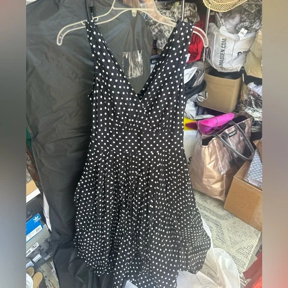Axyeh | Dresses | Vintage Polka Dot Dress | Poshmark